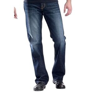 RNZ Premium Jeanswear Mens Size 30/31 Straight Leg LIKE NEW Blue Fade Normcore